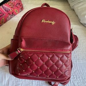 Danbaoly red mini backpack purse